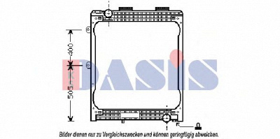 AKS DASIS 260570n -  Радиатор, охлаждение двигателя